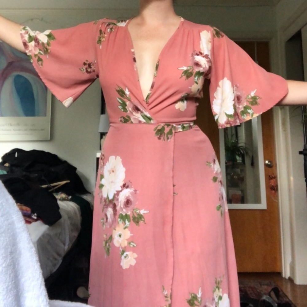 Floral Wrap Dress
